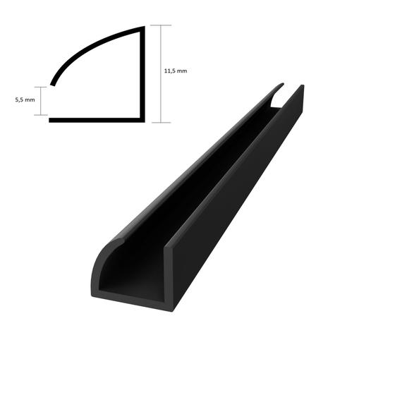 Imagem de Perfil Trilho Wire O Para Encadernação Preto 40cm Com 10un