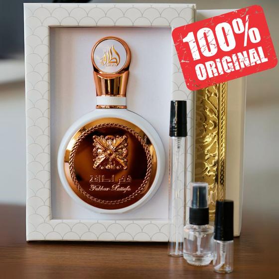 Perfume Árabe Feminino Lattafa Fakhar Rose 2ml, 5ml, 10ML Perfume Floral 100% Original Eau de Parfum Menor preço em Perfume Árabe Feminino Lattafa Fakhar Rose 2ml, 5ml, 10ML Perfume Floral 100% Original Eau de Parfum
