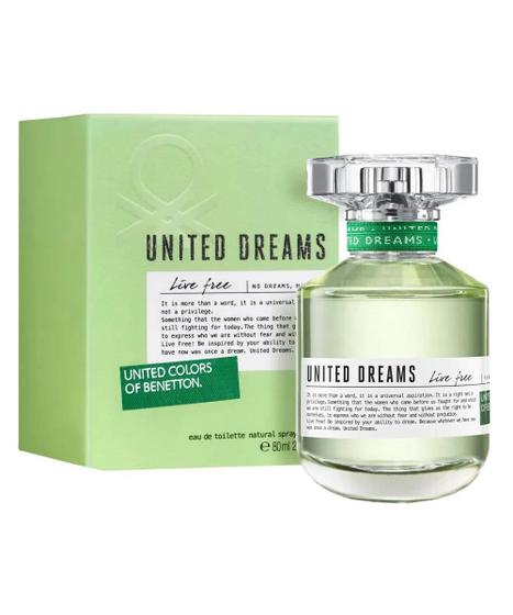 Imagem de Perfume Benetton United Dreams Live Free Eau de Toilette Feminino 80ML