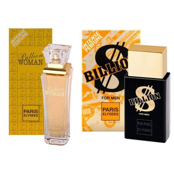 Imagem de Perfume Billion For Men + Billion Woman - Paris Elysees 100ml