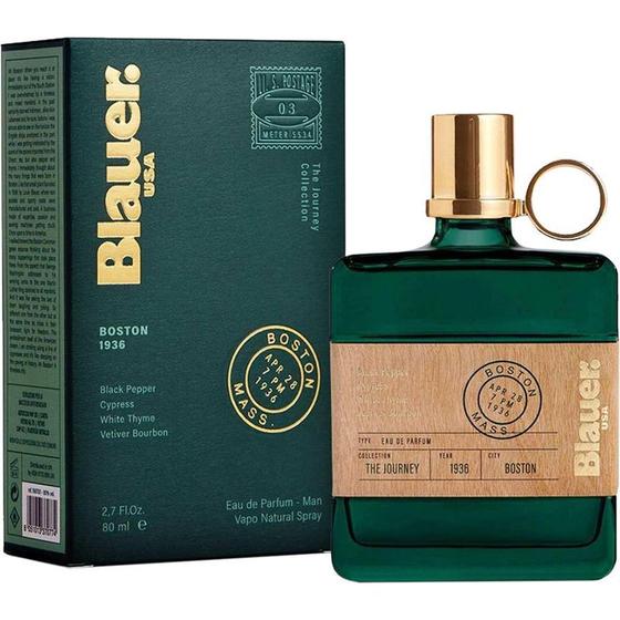 Imagem de Perfume Blauer The Journey Boston 1936 EDP 80ml Masculino - Fragrância Masculina Intensa de Alta Qualidade