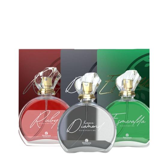 Imagem de Perfume capilar 50ml Hope diamond ,  Ruby , Esmeralda  - Natureza Cosméticos