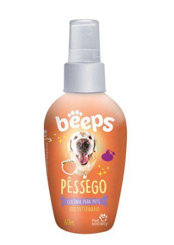 Imagem de Perfume Colônia para Pets Beeps Pet Society 60mL Pêssego