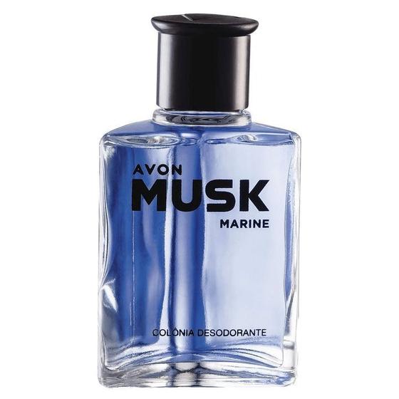 Imagem de Perfume Desodorante Colônia Musk Marine Avon 90ml Amadeirado
