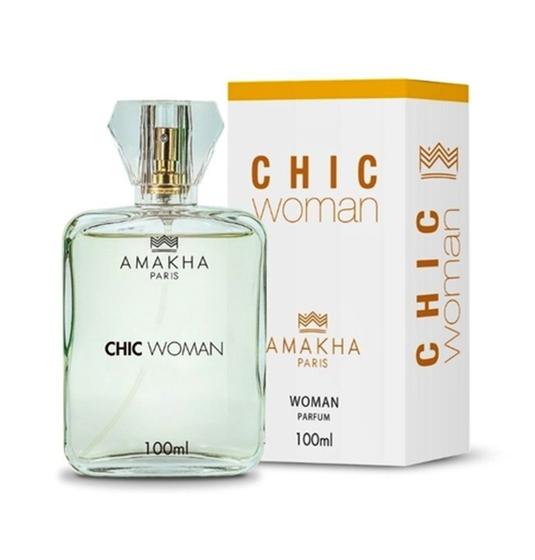 Imagem de Perfume Feminino Chic Woman Amakha Paris 100ml Bolso Bolsa