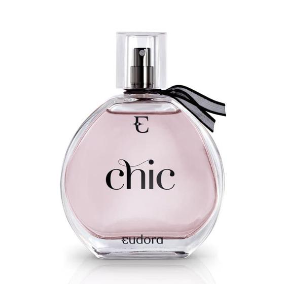 Imagem de Perfume Feminino Colônia Desodorante Chic 95ml Eudora Fragrância Para Mulher Presente Especial