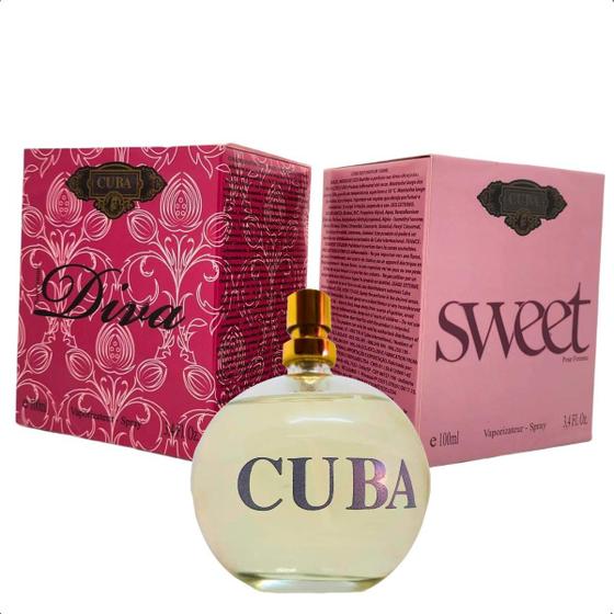 Imagem de Perfume Feminino Cuba Diva+ Cuba Sweet 100 ml