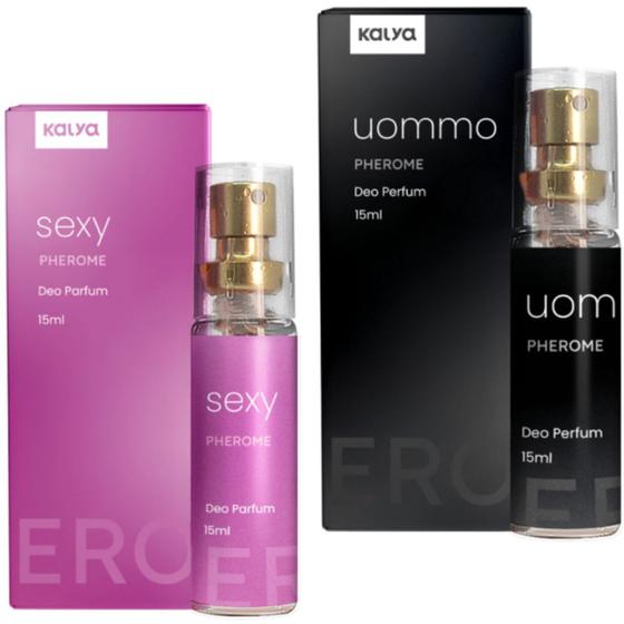 Imagem de Perfume feminino e masculino Uommo Sexy ativa feromonios kit