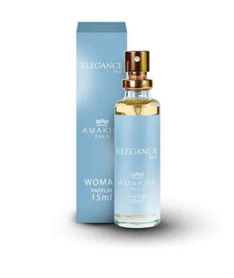Imagem de Perfume Feminino Elegance Blue Amakha Paris 15ml Bolso Bolsa