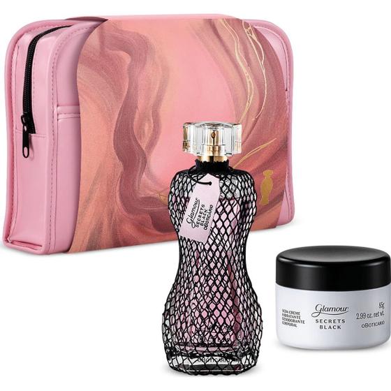 Imagem de Perfume Feminino Kit Glamour Secrets Black O Boticário