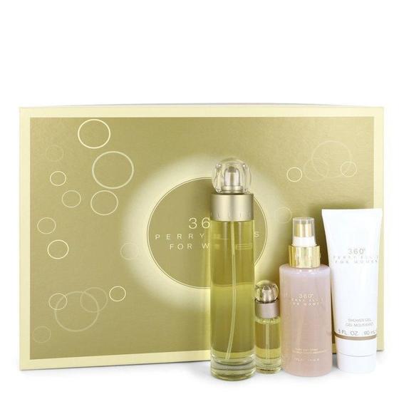 Imagem de Perfume Feminino Perry Ellis 100 ML Eau De Toilette Spray +118 Ml Loção corporal + 90 ML Gel de banho + 7,5Ml Mini Edt Spray
