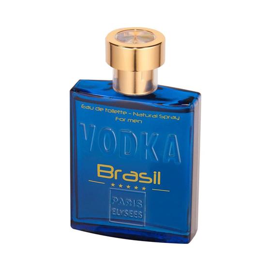 Imagem de Perfume Importado Paris Elysees Eau De Toilette Masculino Vodka Brasil Azul 100ml