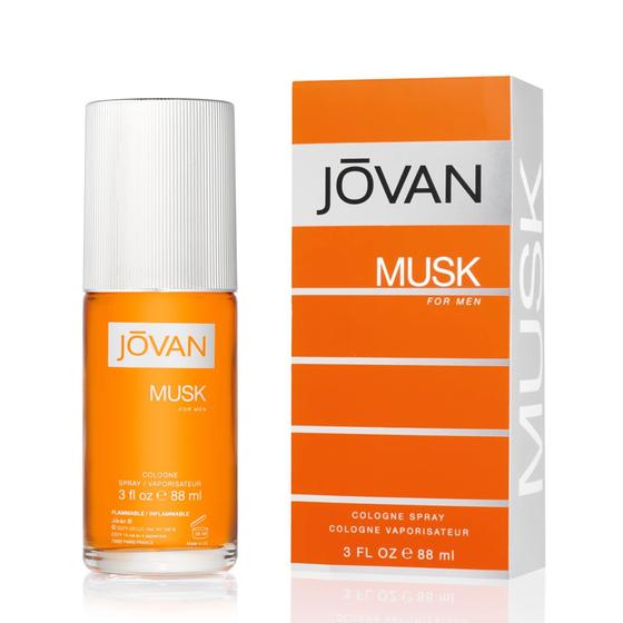 Imagem de Perfume Jovan Musk Eau de Cologne 90mL para homens, fórmula vegana