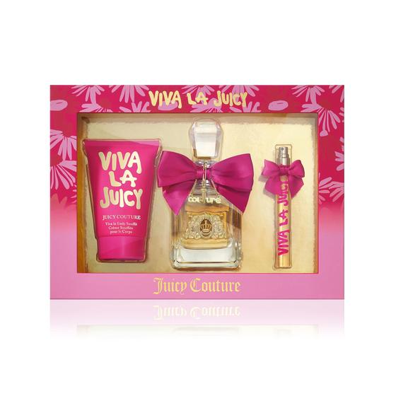 Imagem de Perfume Juicy Couture Viva La Juicy para mulheres, presente de 100 ml, 3 peças