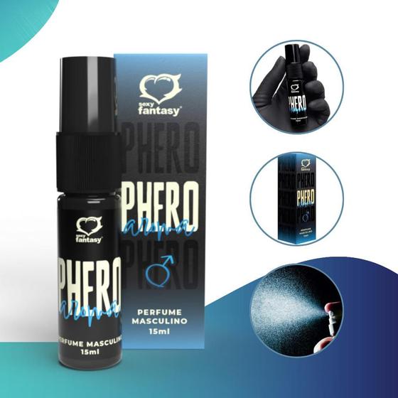 Imagem de Perfume Masculino Atrai Mulher Feromônio Afrodisíaco Phero Masculino Pheroman 15ml Sexy Fantasy  Sex Shop