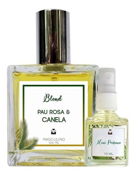Perfume Masculino Pau Rosa & Canela 100ml + Mini 10ml - Essência Do ...