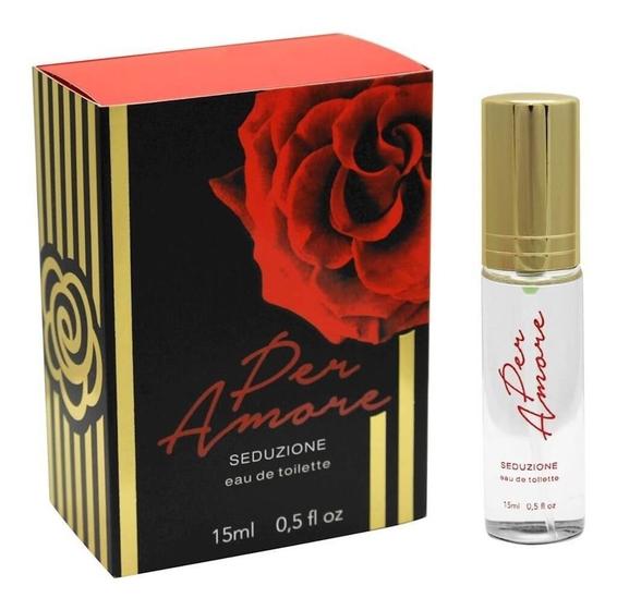 Imagem de Perfume Per Amore c/ Feromônios Para Atrair Homens 15ml Intt
