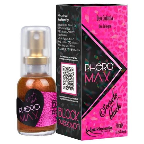 Imagem de Perfume Phero Max Secrets Black 20Ml La Pimienta