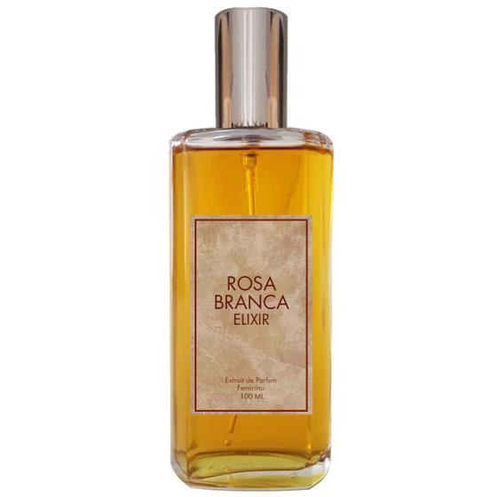 Imagem de Perfume Rosa Branca Elixir 100ml Extrait De Parfum Floral