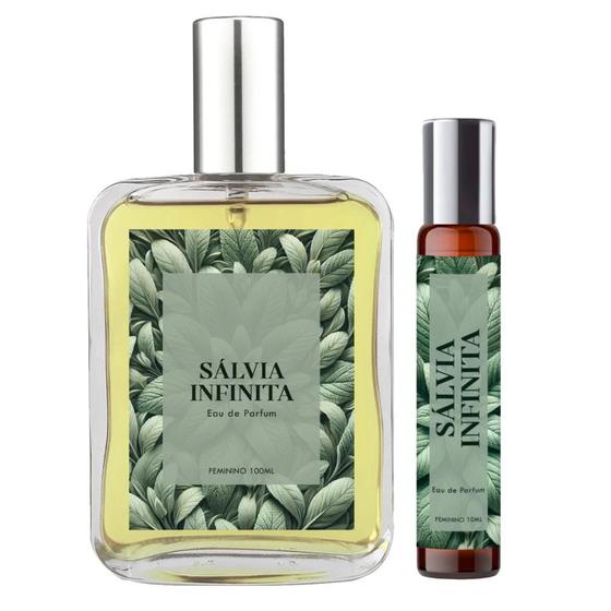 Imagem de Perfume Sálvia Infinita Mulher 100ml + Roll On 10ml Natural