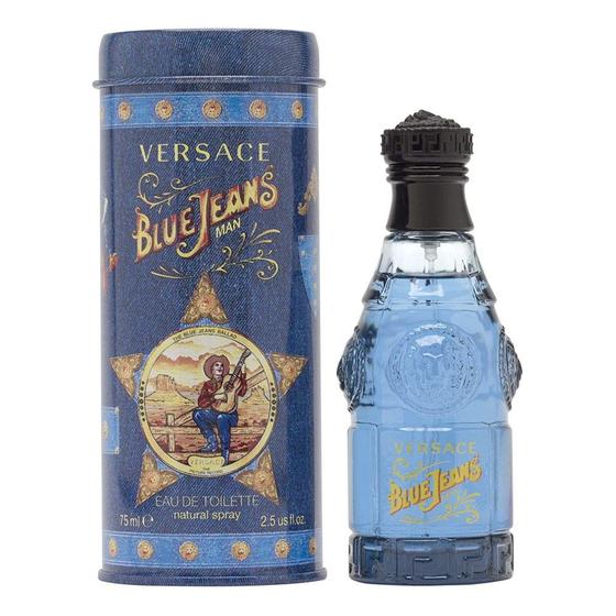 Imagem de Perfume Versace Blue Jeans Eau de Toilette 75ml para homens