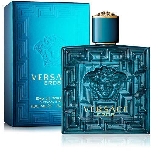 Perfume Versace Eros Masculino Eau de Toilette 100ml Imagem de Perfume Versace Eros Masculino Eau de Toilette 100ml