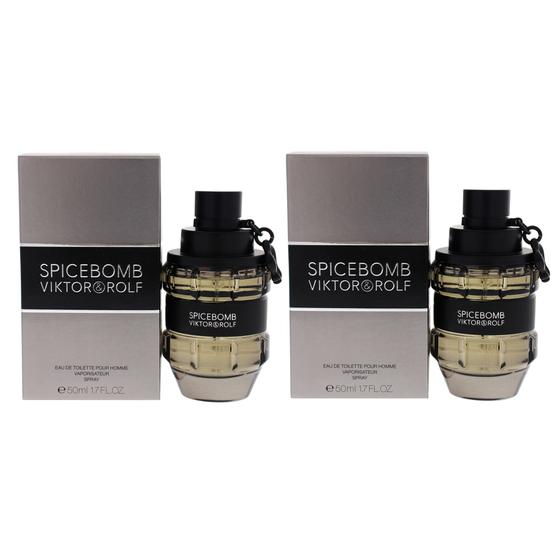 Imagem de Perfume Viktor & Rolf Spicebomb EDT 50ml - Kit com 2 Unidades
