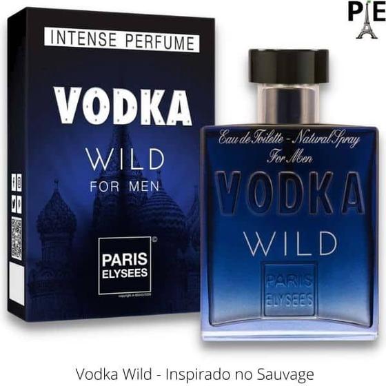 Perfume Vodka Wild 100ml - Paris Elysees Menor preço em Perfume Vodka Wild 100ml - Paris Elysees