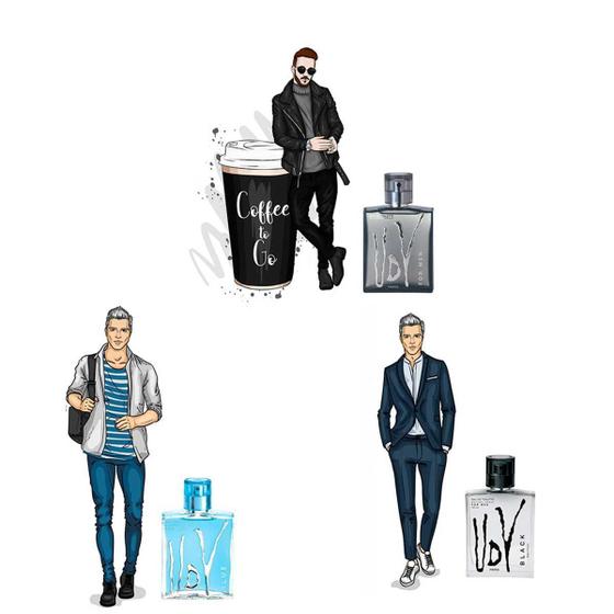Imagem de Perfumes Masculino Udv For Men, Udv Blue, Udv Black