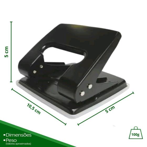 Perfurador De Papel 2 Furos Furador Folhas Metal com Vazador - GOLLER Menor preço em Perfurador De Papel 2 Furos Furador Folhas Metal com Vazador - GOLLER