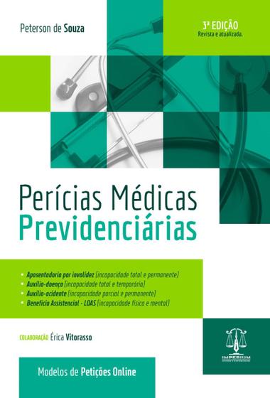Imagem de PERÍCIAS MÉDICAS PREVIDENCIÁRIAS - 3ª Edição