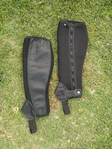 Imagem de Perneira proteção neoprene cavalgada hipismo montaria trabalho proteção canela para trabalho campo fazenda lida roça