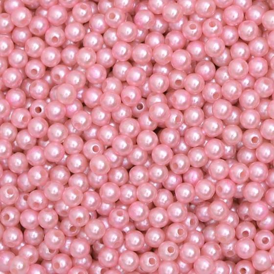 Imagem de Pérola 6mm com Furo Rosa Bebê - 250g