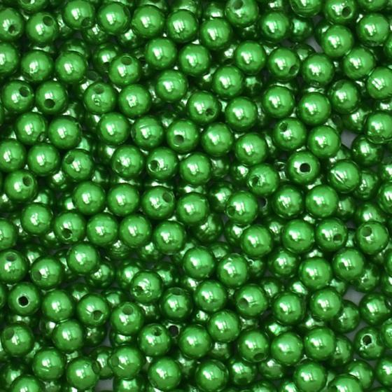 Imagem de Pérola 6mm com Furo Verde - 250g