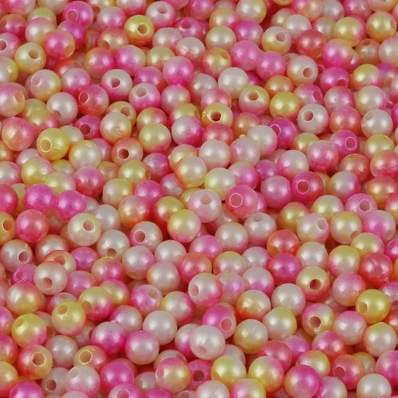 Imagem de Perola Bicolor Luli 6mm Pacote com 500g