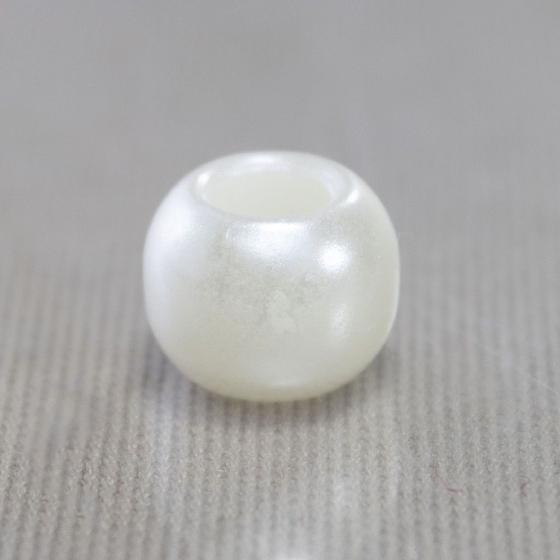 Imagem de Perola com furo grande 8mm em abs com 50gr