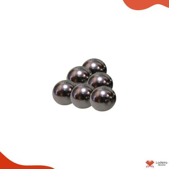 Imagem de Perola Inteira Com Furo 12mm Em Abs Com 500Gr