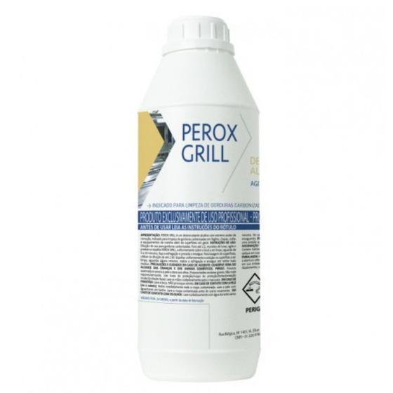 Imagem de Perox Grill Limpador para Grelhas e Fornos Desincrustante Gorduras Carbonizadas 1 Litro Perol