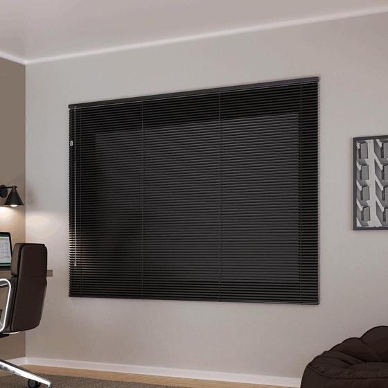 Imagem de Persiana Horizontal Alu Crisdan Bk L 1,90 X 2,30 A Preto