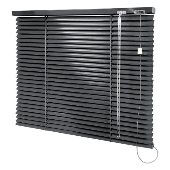 Persiana Horizontal Cinza Chumbo - 2,00m larg x 1,20m alt - Alumínio 25mm - Persianet Menor preço em Persiana Horizontal Cinza Chumbo - 2,00m larg x 1,20m alt - Alumínio 25mm - Persianet