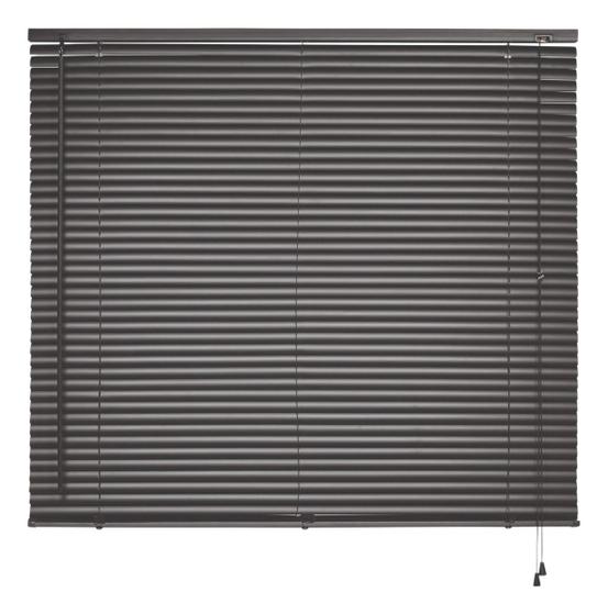 Imagem de Persiana Horizontal Para Sala Quarto PVC Atlas 120cm X 130cm Preto