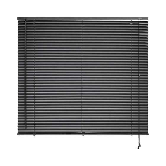Persiana Horizontal PVC Preta Quarto Cozinha Sala 100x130 cm Menor preço em Persiana Horizontal PVC Preta Quarto Cozinha Sala 100x130 cm