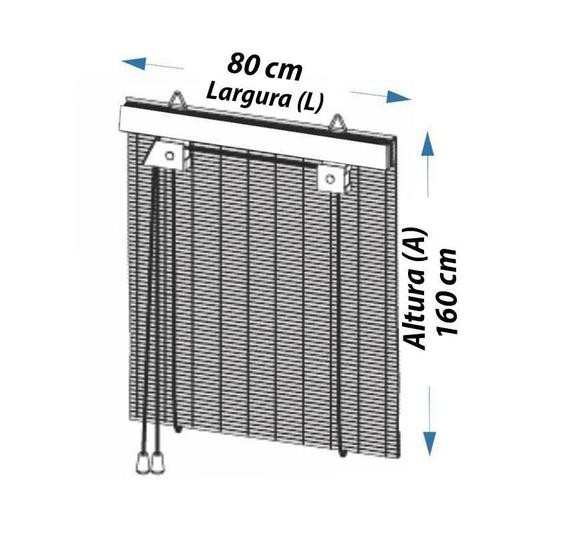 Persiana Horizontal Rolo Pvc Branca L80 X 160A Cm Cortina - Euroflex ...