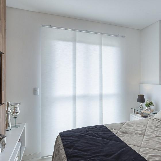 Persiana Painel (2,00Lar. x 2,00Alt.) Tecido Translucido Branco - Vogaflex Menor preço em Persiana Painel (2,00Lar. x 2,00Alt.) Tecido Translucido Branco - Vogaflex