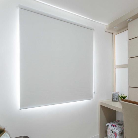 Persiana Rolo (2,80Larg. X 2,00Alt.) Blackout Branco Menor preço em Persiana Rolo (2,80Larg. X 2,00Alt.) Blackout Branco