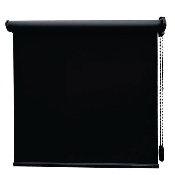 Imagem de Persiana Rolo Blackout Pinpoint Preta - 2,40m x 2,10m