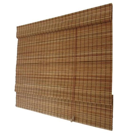 Imagem de Persiana Romana Bambu Block 140larg x 160alt Natural