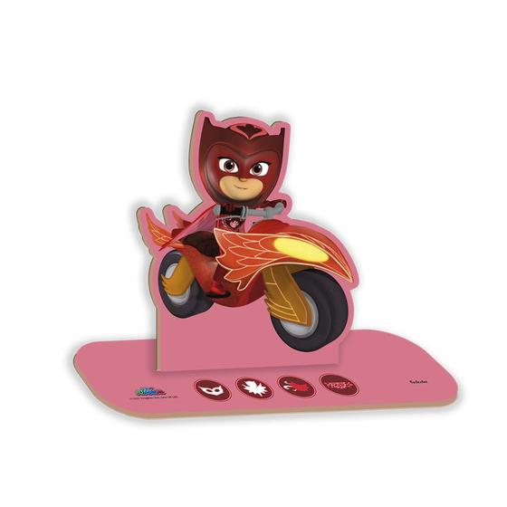 Imagem de Personagem em MDF Decoração de Mesa de Festa - Corujita PJ Masks - 1 unidade - Festcolor - Rizzo