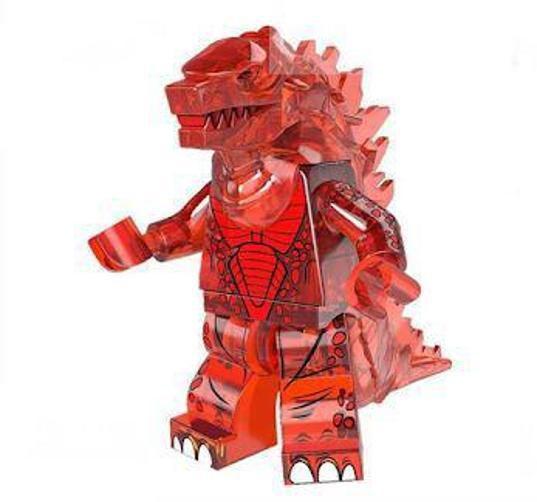 Imagem de Personagem Godzilla Red Bonecos Blocos De Montar