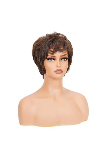 Imagem de Peruca Curta de Fibra Orgânica Lace Wig 35cm 180g Top Hair